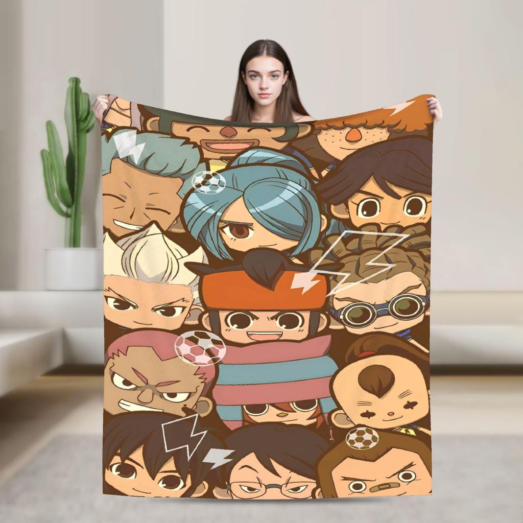 Anime Axel Blaze Inazuma Eleven Warme Weiche Decke Student Plüsch Überwurf Lustige Couch Sessel Flanell Tagesdecke Sofa Bettbezug
