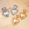 Full Custody Jewelry Exaggerated Love Alloy Earrings Niche Texture Die-cast Earrings Stud Earrings Girl