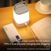 Rechargeable Led Table Lamp with Clock Time Display Night Light Remote Control for Bedroom Bedside Nursery Reading Book Light