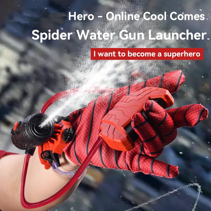 Lanceur d'araignée Pistolet à eau Été Tir au poignet Jouet à eau en plastique avec gants Pour enfants Accessoires Cosplay Jeux