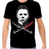 Halloween Michael Myers Cross Knives Men's T-Shirt Classic Horror Tee