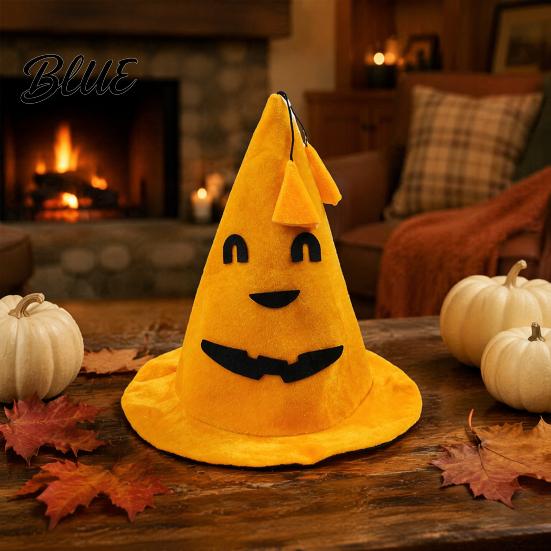 Bulk Event Gift Supplies Halloween Pumpkin Hat for Kids Adults Funny Plush Universal Fit Cap Witch Party Costume Cosplay Stage Performances Script