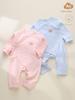 Nonequity Cotton Baby Romper With Tie Closure For Newborns And Infants