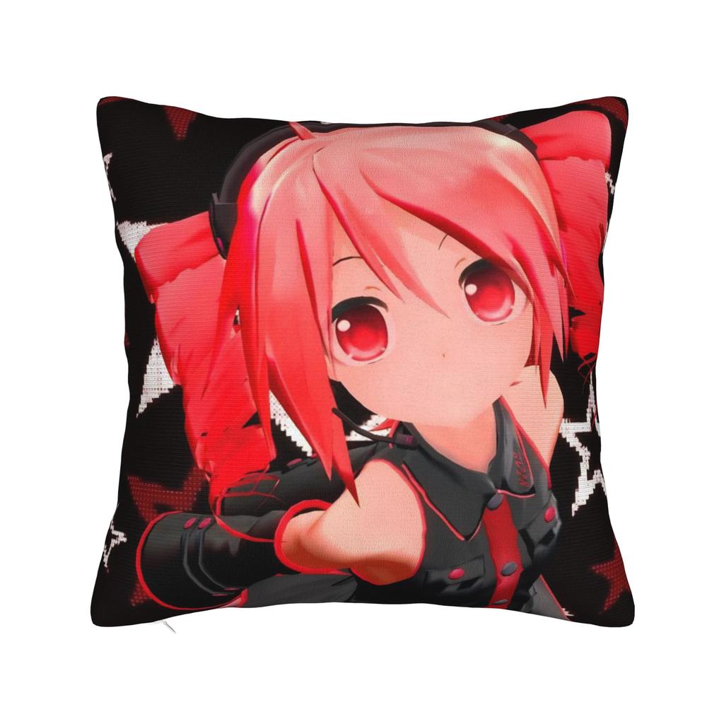 Kasane Teto Pillowcase Polyester Cushion Cover Decorations Cartoon Vtuber Pillow Case Cover Home Dropshipping cm