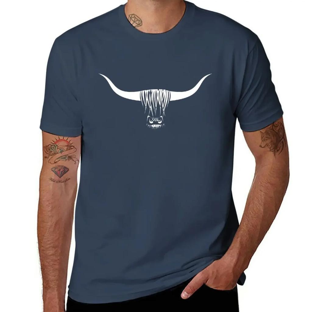 T-shirt Vache des Highlands vêtements hippie garçons imprimé animal t-shirts hommes