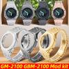 Stainless Steel Case Strap For Casio G-SHOCK GM2100 GBM-2100 GM-2100 Replacement Soild Metal Bezel Watchband Watch Accessories