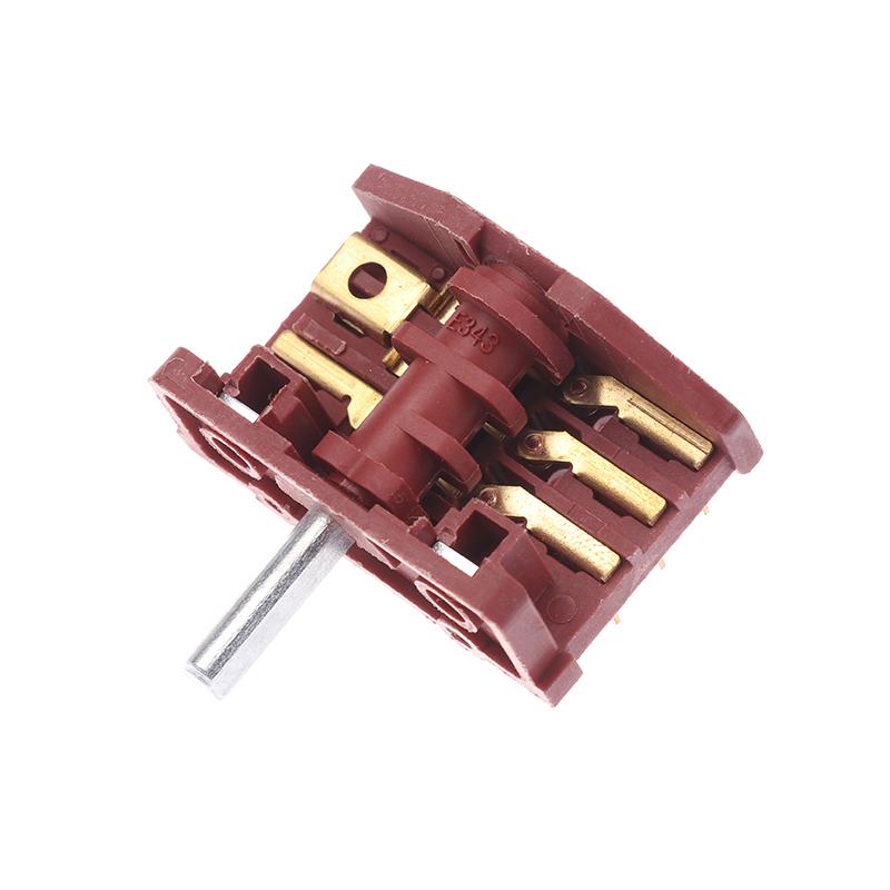 16A T150 Ac Oven Switch 4 Gear Position Electric Heater Switch 6Pin Knob Rotary Stove Oven Switch Temperature Control Switch