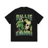 Unisexs Tshirt Fashion Streetwear Billie Eilish Peripherals Print Tees Unisex Women Pure Cotton Short Sleeved Casual Tops