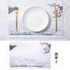 Nordic Style Leather Western Dining Mat Square Thermal Insulation Mat Waterproof Table Mat Plate Mat Coaster Placemat Thermal Insulation Waterproof