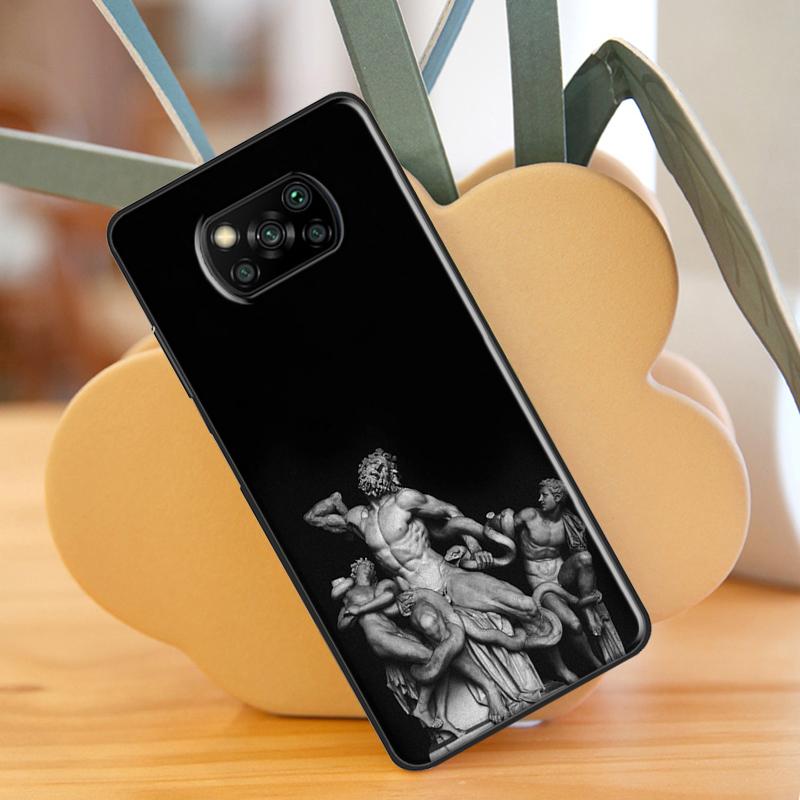 Greek Aesthetics Plaster Statue For POCO X3 GT F1 F2 F3 M3 M4 X3 Pro Phone Cover For Xiaomi Mi 11T Pro 10T 11 Lite Coque