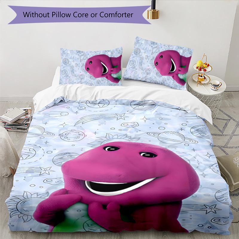 Set Biancheria da Letto Barney 3 Pezzi Copripiumino Chiusura Include 1 Copripiumino e 2 Federe per Tutte le Stagioni Camera da Letto Casa Arredo Dormitorio