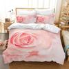 Rose Flower Valentine's Day Mother's Day Comfortable Duvet Quilt Cover Pillowcase Bedding Set Bedroom Decoration Home Textile