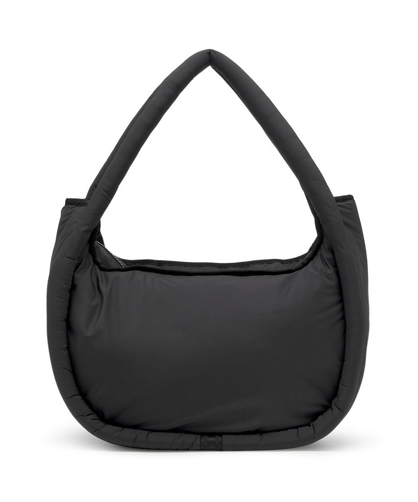 Hunter [Unisex] Framed Puffer Large Hobo - Black
