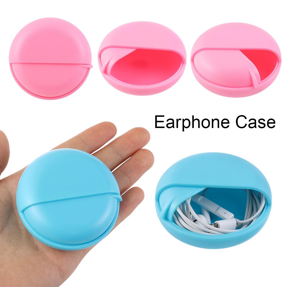 Rotating Storage Carry Pouch Data Line Box Jewelry Protective Earphone Case Wire Cable Organizer