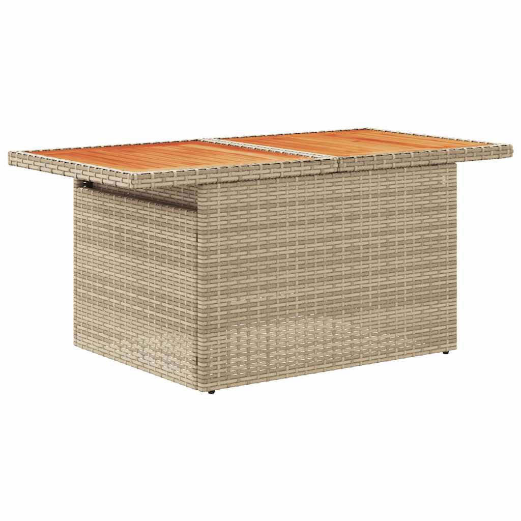 Vidaxl 6-Cz. Set di Mobili da Giardino con Cuscini, Beige, Polyrattan