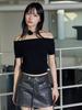 ITOV SEOUL Off-Shoulder Cutout Knit Bk