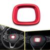Red ABS Steering Wheel Logo Cover Trim Decal For Honda Accord 10th 2018-2022<