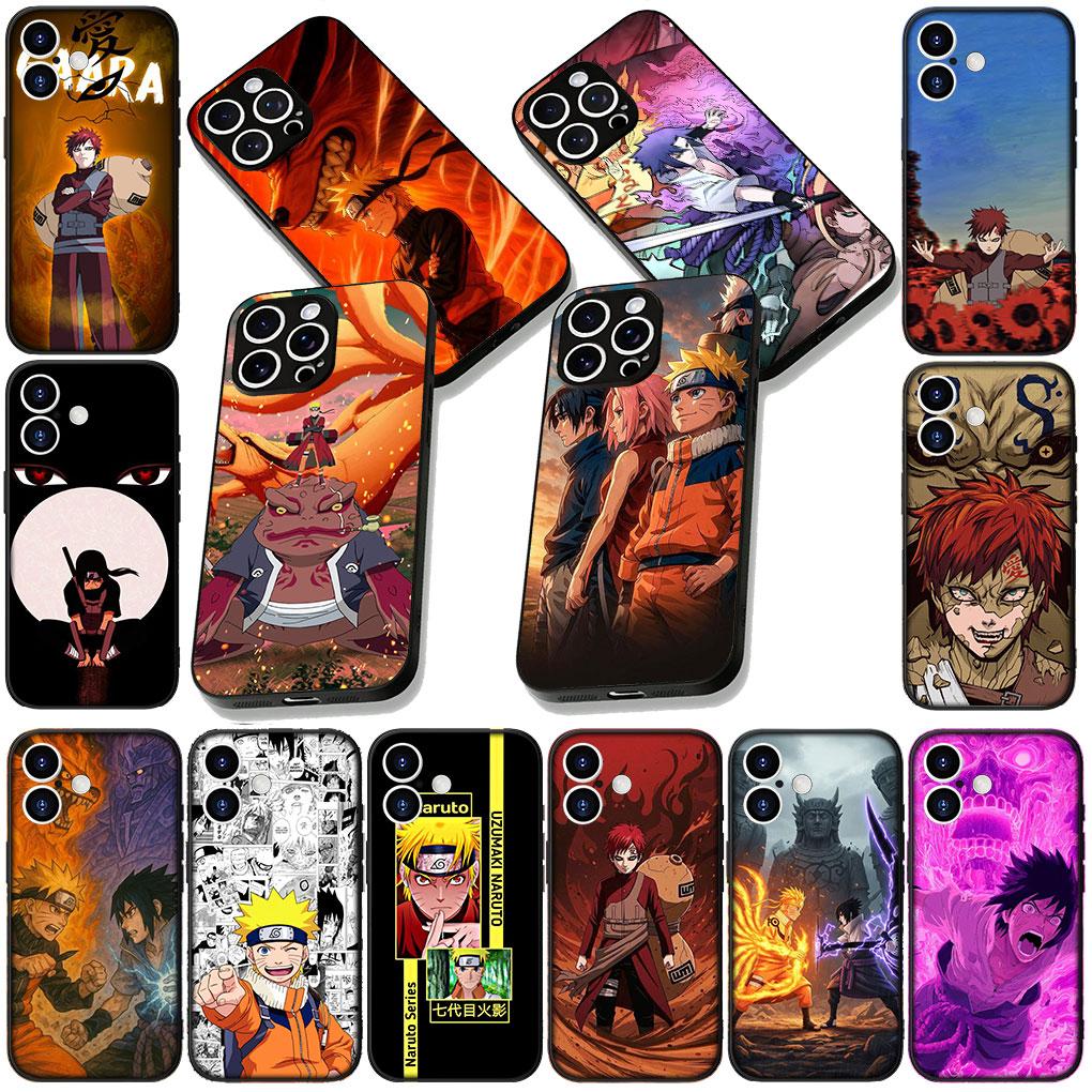 Gaara Uchiha Sasuke Narutos Hülle Handyhülle für Apple iPhone 17 16 14 15 Pro Max Plus 15+ 16E XR ProMax Air 16+ Weiche Hülle