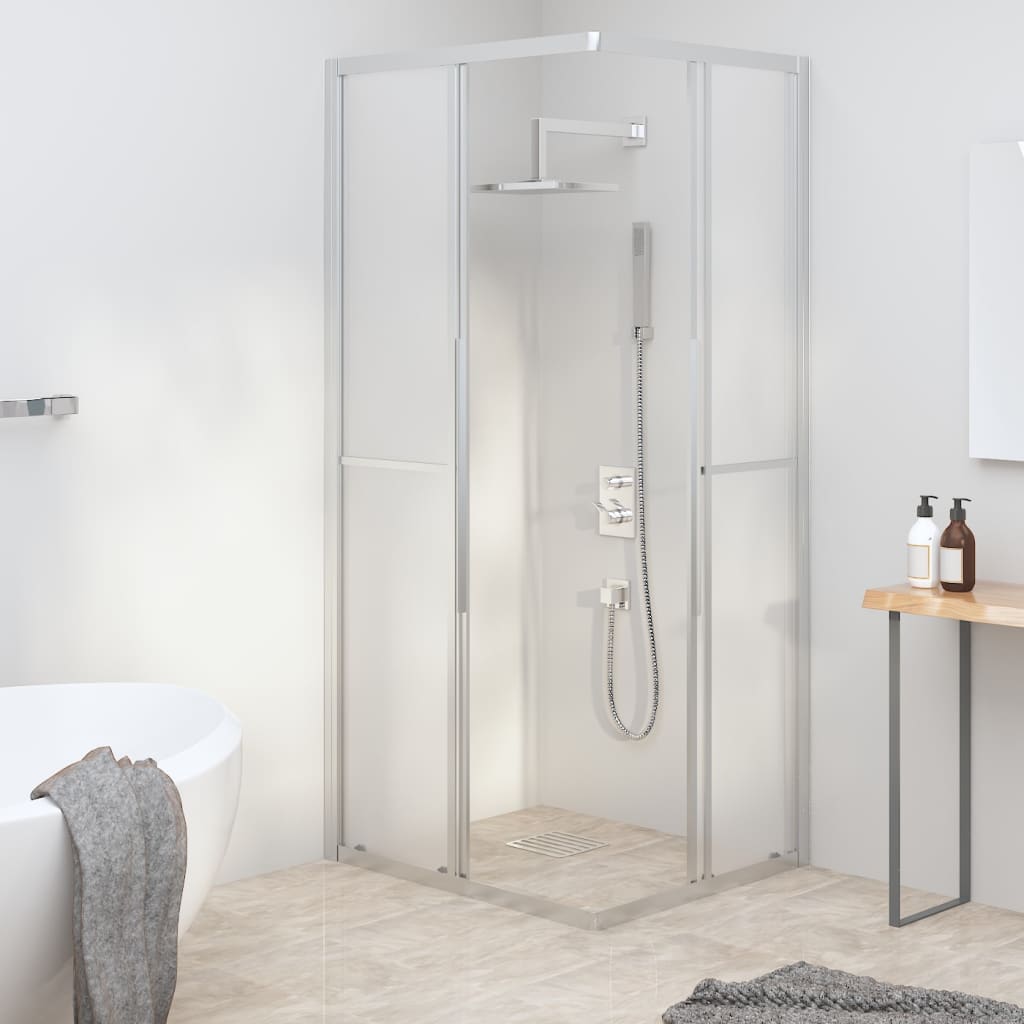 Vidaxl Shower Enclosure, Frosted ESG Glass, 90 X 70 X 180 Cm