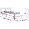 Children S Bed with Drawers White 80 X 200 Cm Solid Pine Wood