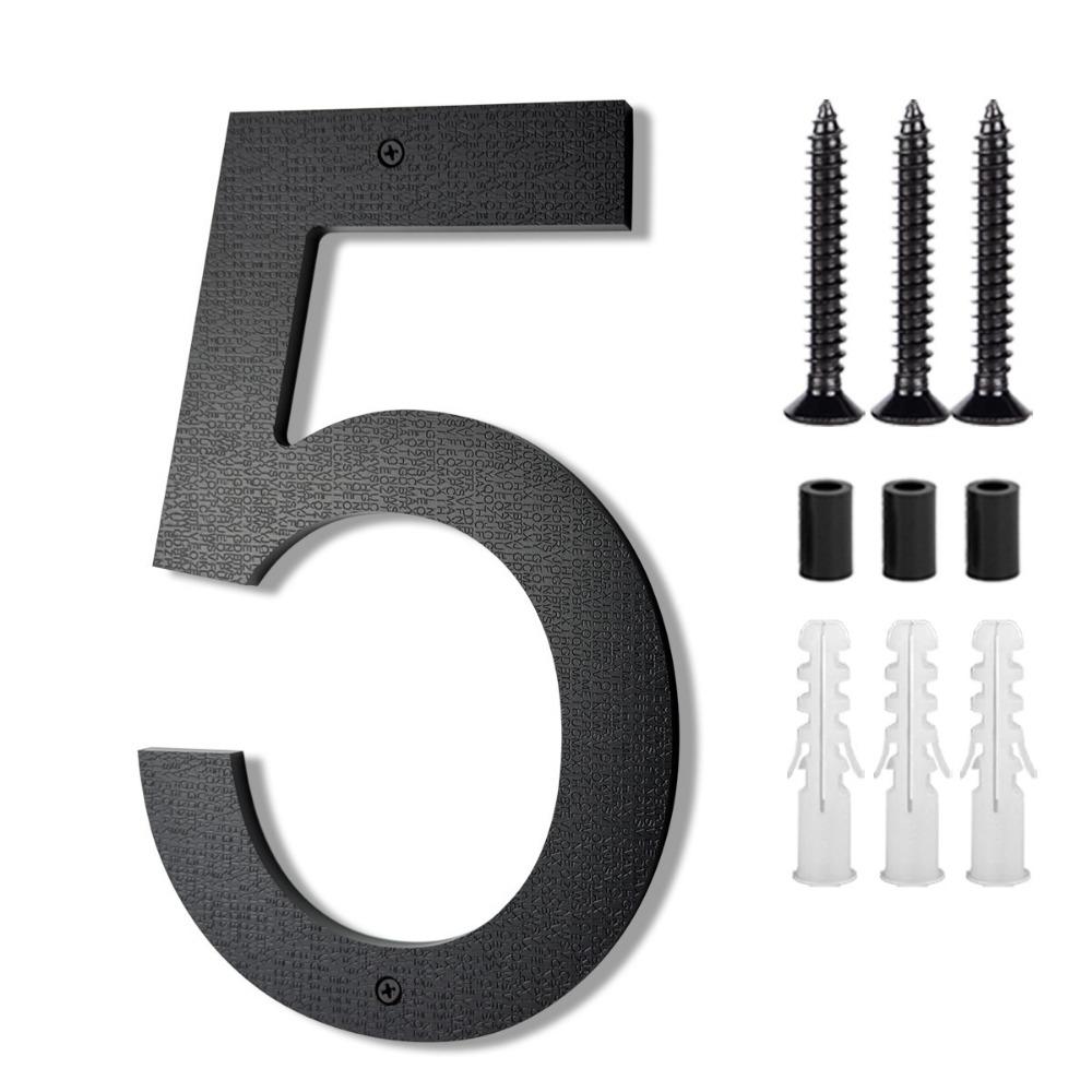 8inch 3D Suspension House Number Black Address Number High Quality Hotel Room Number  Door Use