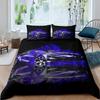 Race Car Duvet Cover Set Queen Size 3D Car Print Bedding Set Stylish Decor Boys Sport Comforter Cover Speed Sports Car Quilt Set