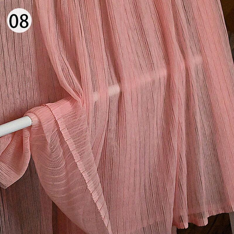 Tissu Dentelle Maille Plissée Organza Tulle Froissé Net Tissu Mariage Organe Jupe Robe Costume Rideaux Matériau de Bricolage Fait Main