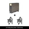 Cream Style Foldable Dining Table and Chair Set - Simple, Multi-Functional, Portable Furniture for Home