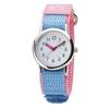 CREPHA Analoog (Klepha) Kinderhorloge, Waterdicht, Stof/Nylon Band, Roze, NB-AK218-A