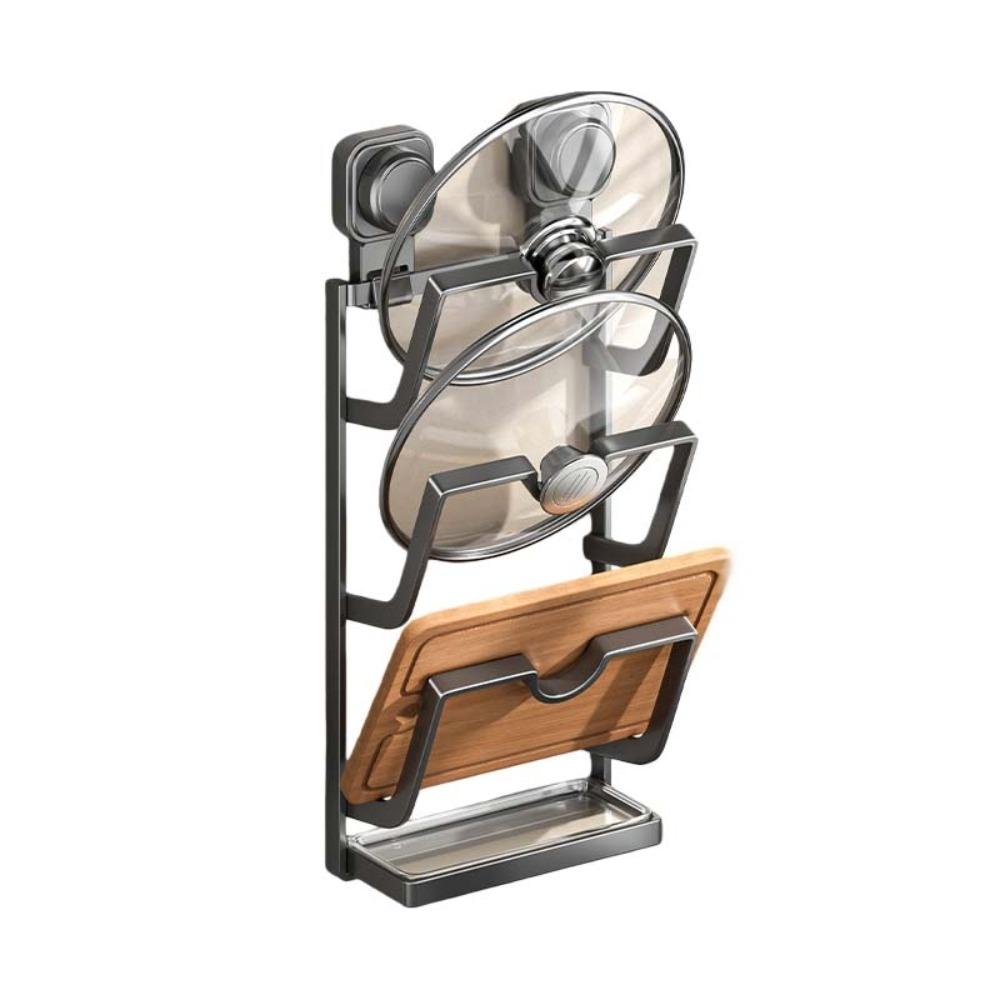 Cookware Storage Suction Cup Pot Lid Rack 2Layers/3Layers Cutting Board Storage Restaurant