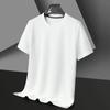 Short Sleeved Polo shirShort Sleeved Waffle Solid Polot Fashion Splicing Men's Round Neck Top Cotton Daily Short Sleeved T-shirt