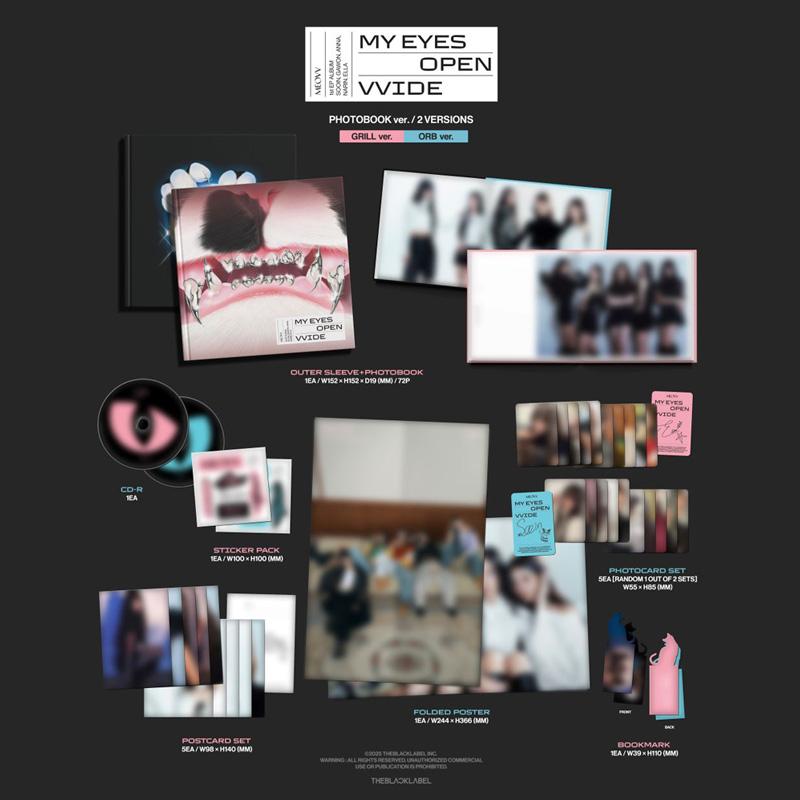 MEOVV 1st EP Album [MY EYES OPEN VVIDE] (Photobook Ver.)