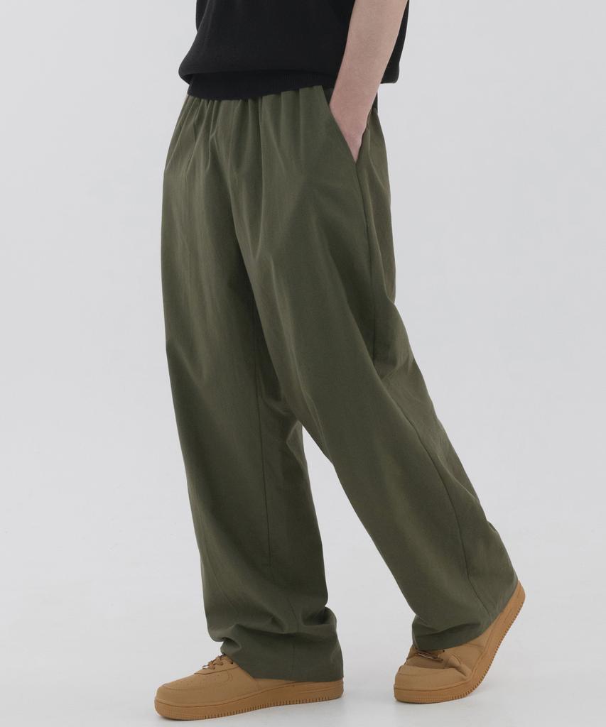 PIANER [2 Pack] Linen-Like Semi-Wide Pants (3 Colors) (Type B)