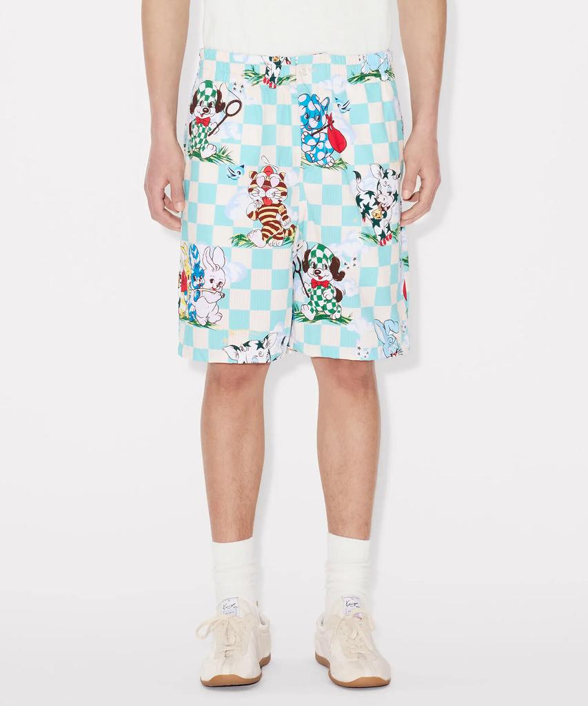 Kenzo Men'S Cartoon Cotton Shorts_K265Ampc03Aqx