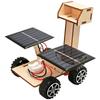 Solarbetriebener Mondrover DIY 3D Holzpuzzle Kinder Handmontage STEM Wissenschaftsbildung Spielzeug Feinmotorik Training