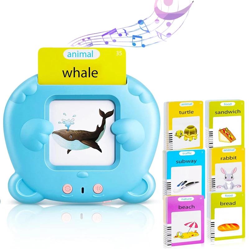 Baby Early Educational Talking Flash Cards Language Trainning Cards Sight Words for Toddler Montessori Toys Speech Christmas