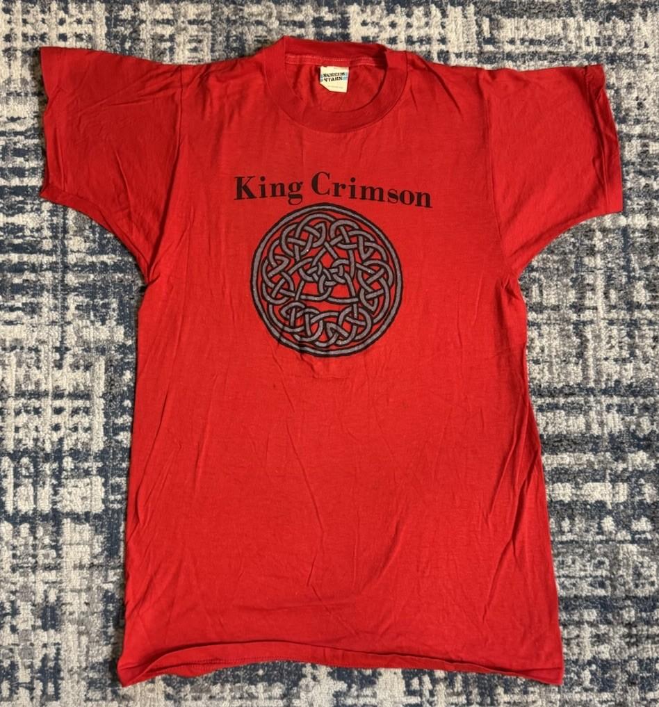 Camiseta del Tour de Rock Progresivo King Crimson Discipline 1982