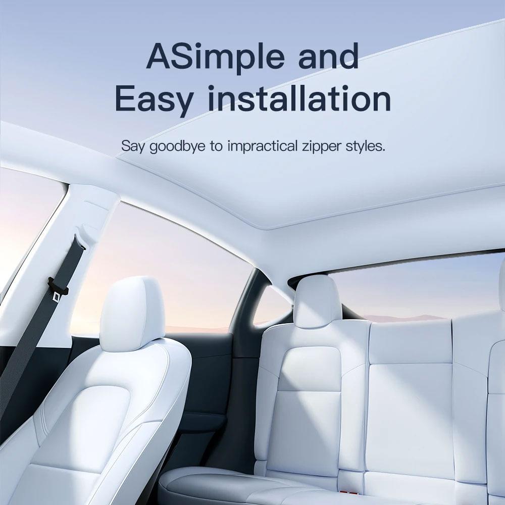 Parasolare Pentru Tesla Model 3 Trapă Highland Model 2026 Model Y 2020-26 Pânză de Gheață Cataramă Parasolar Sticlă Trapă Frontală Spate Accesoriu Parbriz Parasolare 1