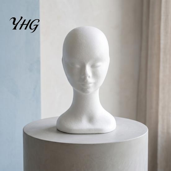 Mannequin Head for Hats Foam Head, Male Female Hat Display Stand, Lightweight Model Wig Storage Hair Styling Tool