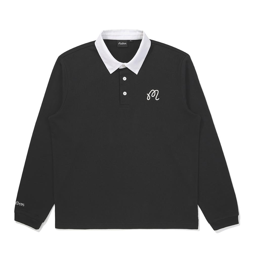 MALBON GOLF M Classic Cleric T-Shirt Black (Man)