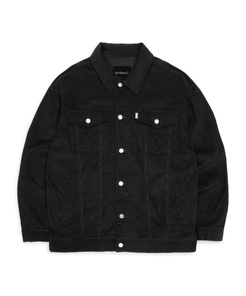 Mark Gonzales Relaxed Corduroy Trucker Jacket - Black