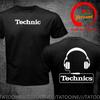 Technics Headphone Print T Shirts Unisex Disco Dj Party House Detroid Harajuku Fashion T Shirt Oversized Tshirt Trendy Dj Tee Tops