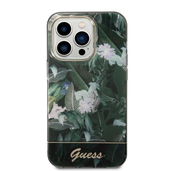 Guess Guhcp14Lhgjgha Iphone 14 Pro 6,1 Zielony/Green Hardcase Jungle Collection