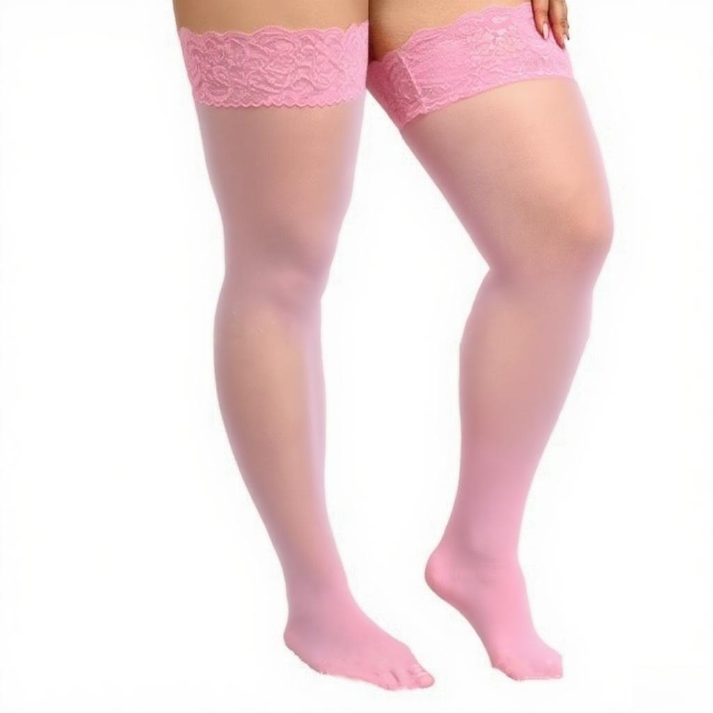 NEW Fashion Large Plus Size Elastic Tight High Stockings for Oversize Women Sexy Over Knee Ultra Thin Lace Silk Black White Fishnet Long Socks XXXXL