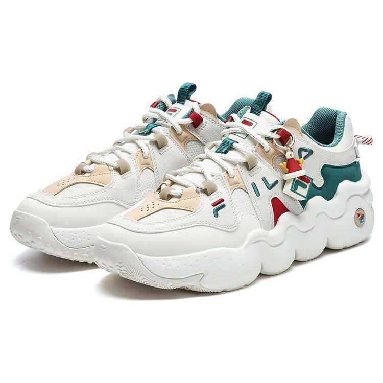 Fila Panini Comfortabel Veelzijdig Duurzaam Lage Sports Casual Schoenen Dames sneaker Wit Groen F12W312113FSL