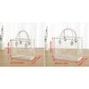 Transparent PVC Handhold Packaging Tote Pink White Gift Bag PU Handle Large Capacity Shopping Bags Practical Storage Bag