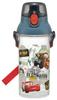 Skater Bouteille d'eau 480 ml Disney Cars 24 en plastique transparent pour enfants, fabriquée au Japon PSB5TR-A