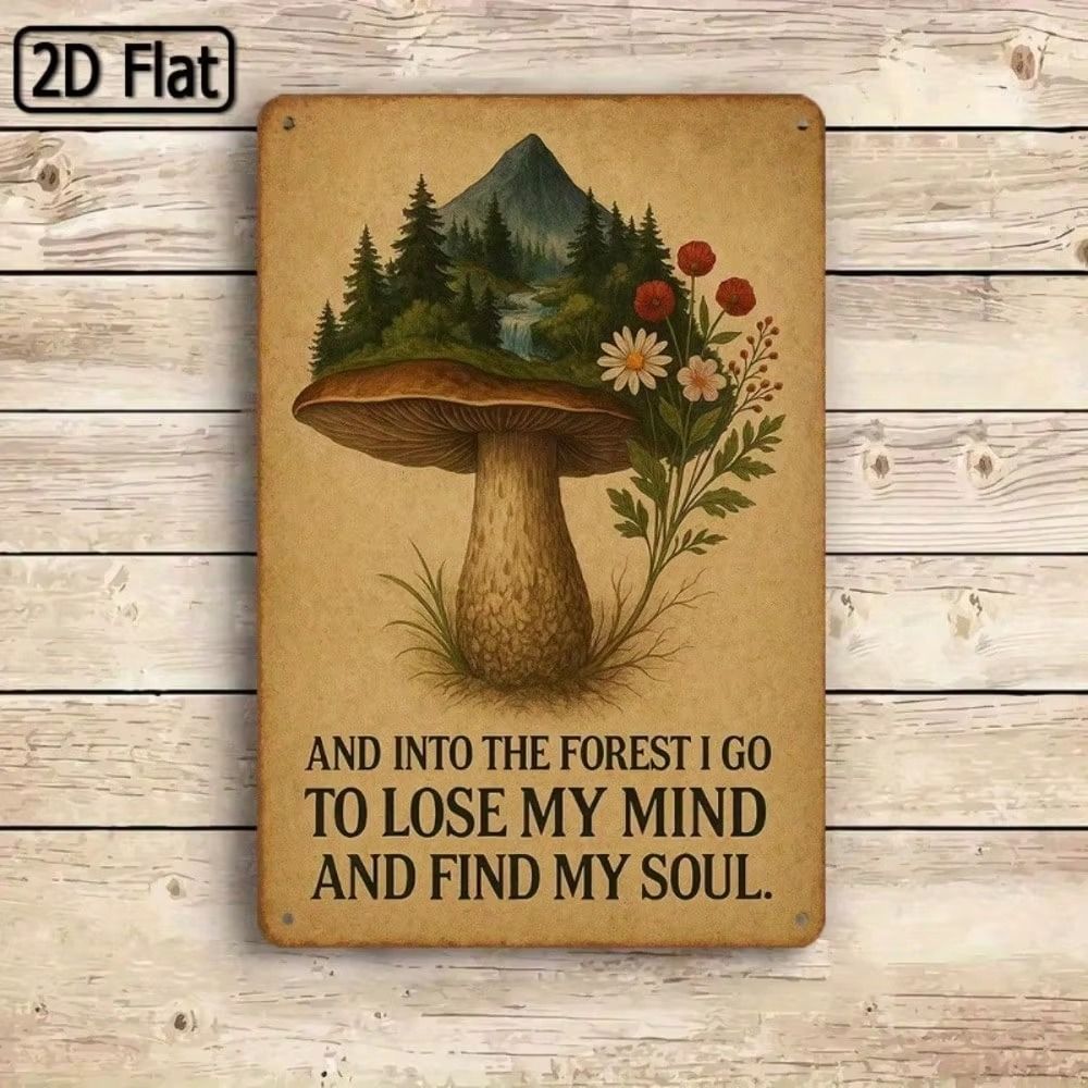 Retro Road Sign Metal Tin Poster 20x30 Cm Funny Wall Art for Kids Playroom Decor