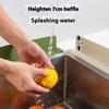 1 Pcs Silicone Kitchen Sink Water Splash Guard Washing Basin Anti-Splash Stopper Waterproof Splatter Screen Bar Anti-Water Board