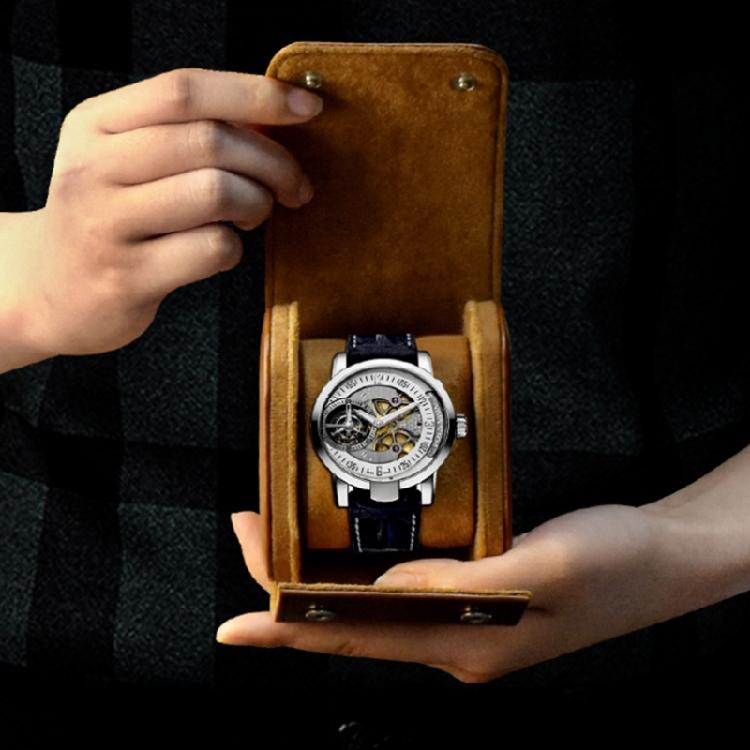 Pu Leather Travel Watch for Case Roll Organizer Classic,Vintage Watches Roll for